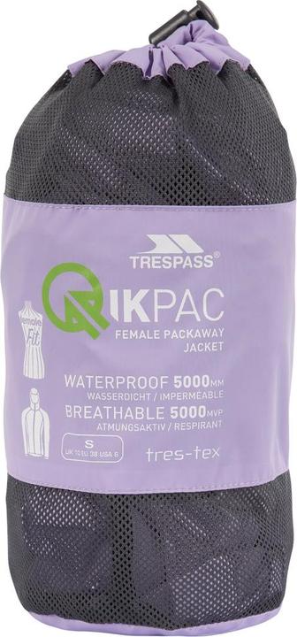 Produktbild Trespass QIKPAC Damen Regenjacke (S)