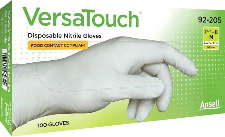 Produktbild Magni Ansell VersaTouch 92-205 Latexfreie Einweghandschuhe, Lebensmittel Handschuhe Puderfrei, Einmalhands (9.5, 10, XL)