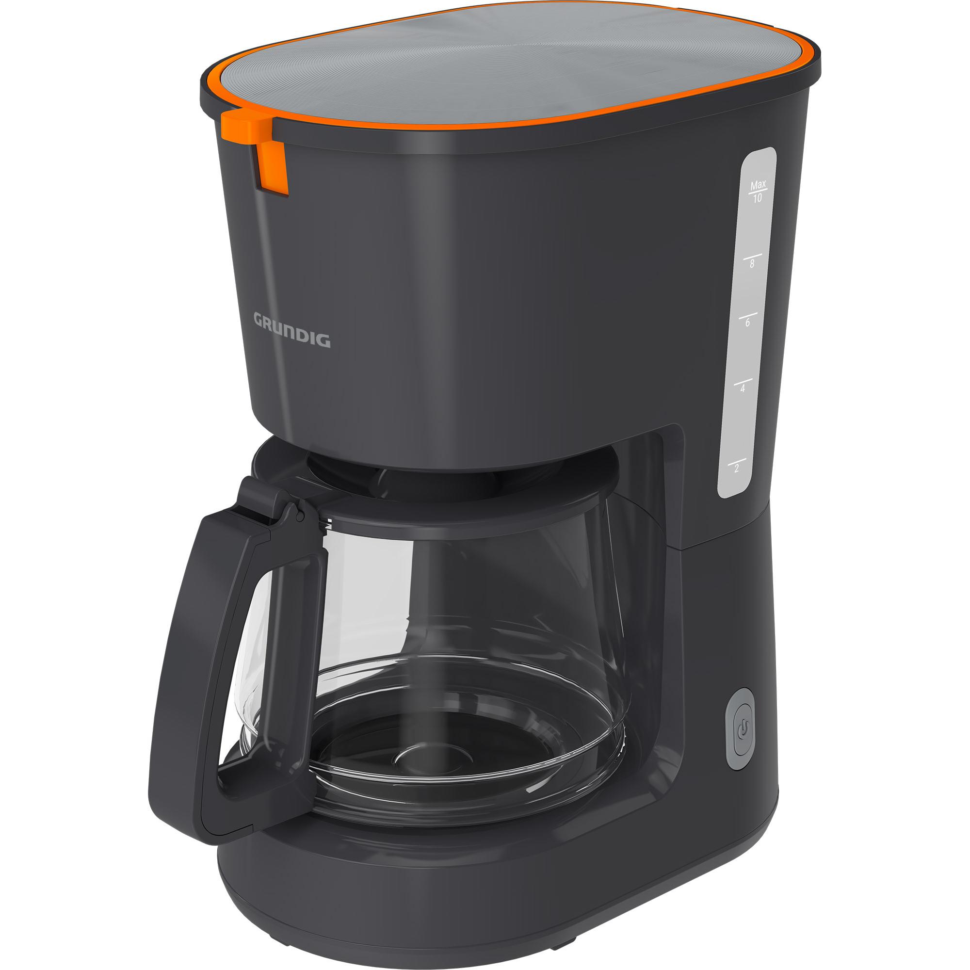 Grundig Kaffeeautomat, Filterkaffeemaschine, Grau