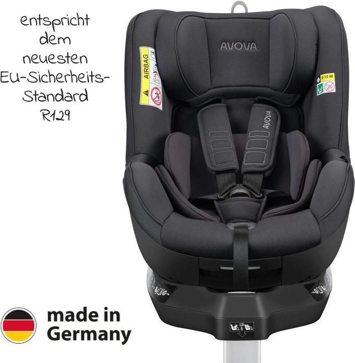 Produktbild Avova Sperber-Fix 61 Reboard Kindersitz ab 61 cm - 105 cm (ab ca. 3 Monaten bis ca. 4 Jahre) (Reboarder, ECE R129/i-Size Norm)