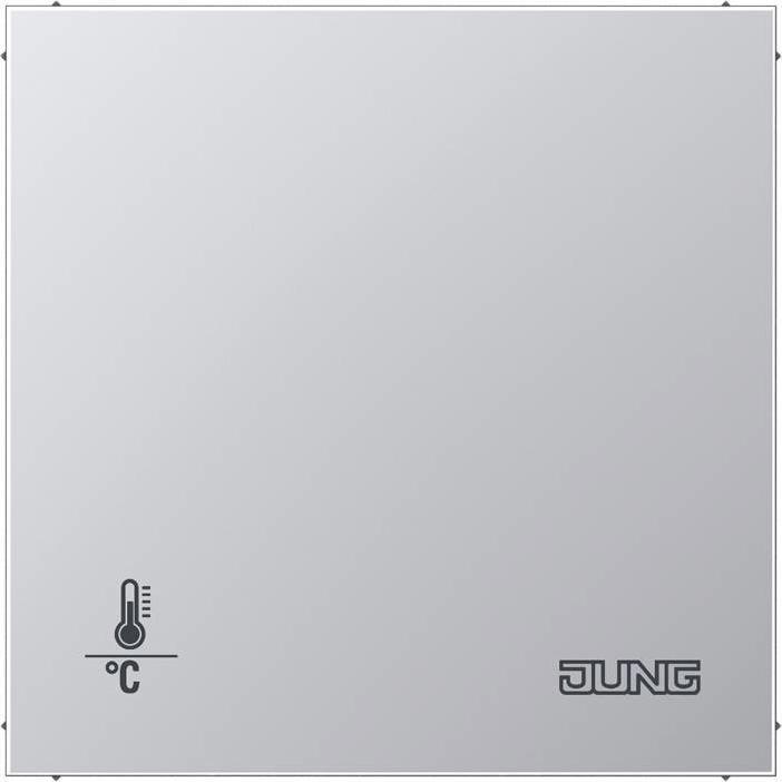 JUNG Raumtemperaturregler UP LS KNX alu mt AL2178ORTS, Thermostat, Silber