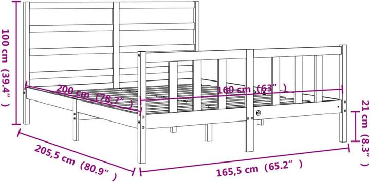 Produktbild vidaXL Ludmilla (160 x 200 cm)