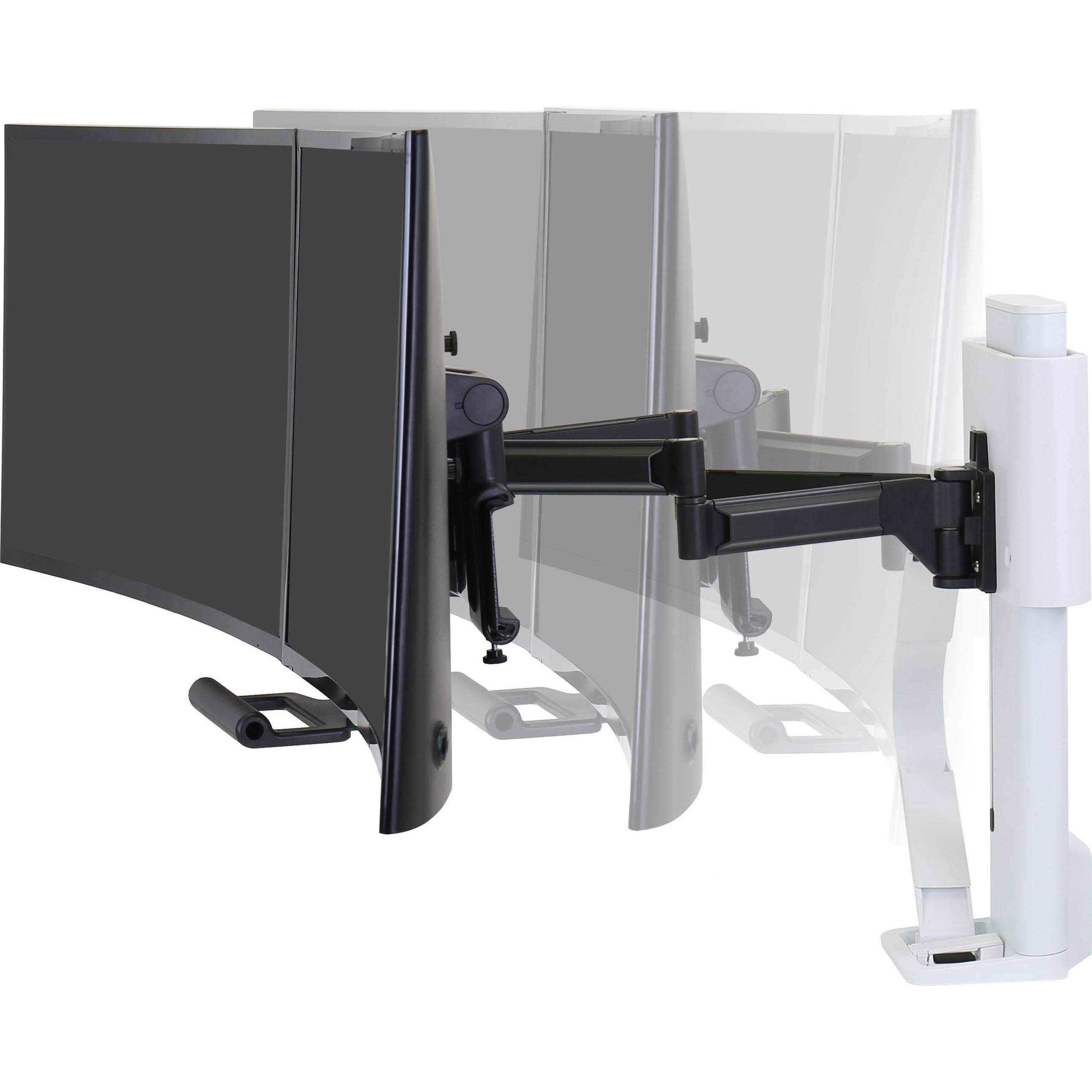 Ergotron TRACE Monitorhalterung mit patentierter CF-Technologie (Tisch, 27"), Monitor Halterung, Weiss