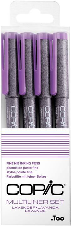 Produktbild Copic Multiliner Lavender Set, 4 Stück sortiert (Lavender, 4 x)