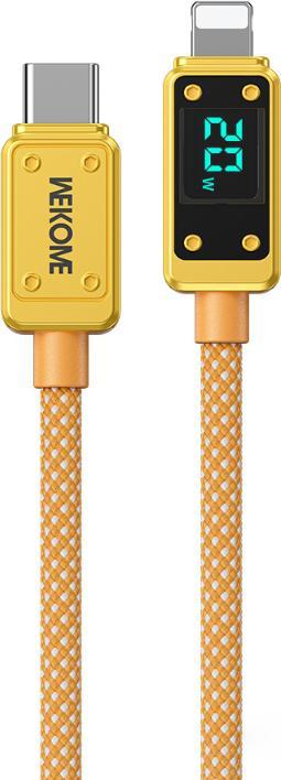 Wekome WDC-08 Vanguard-Serie – USB-C-zu-Lightning-Schnelllade-PD-Verbindungskabel 20 W 1 m (Gold) (1 m, 20 W)