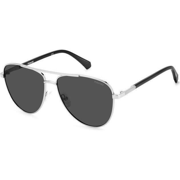Polaroid, Herren, Sonnenbrille, Zonnebril Volwassenen Zilverkleurig Volledig omrand Polarizerend