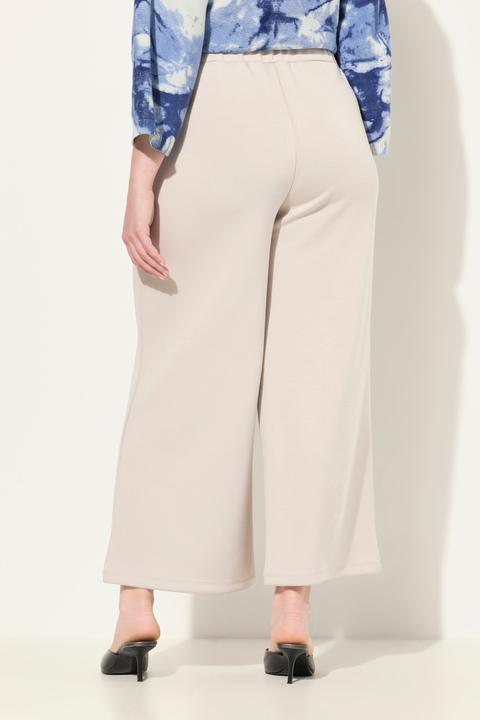 Immagine prodotto Ulla Popken Culottes di jersey con taglio della gamba ampio e lungo fino al polpaccio e cintura elastica (46, 48)