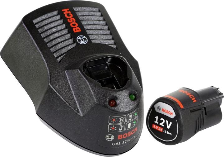 Produktbild Bosch Professional Bosch GWB 12V-10 Akku Winkelbohrmaschine 12V 11Nm + 1x Akku 3,0Ah + Ladegerät + L-Boxx (Akkubetrieb)
