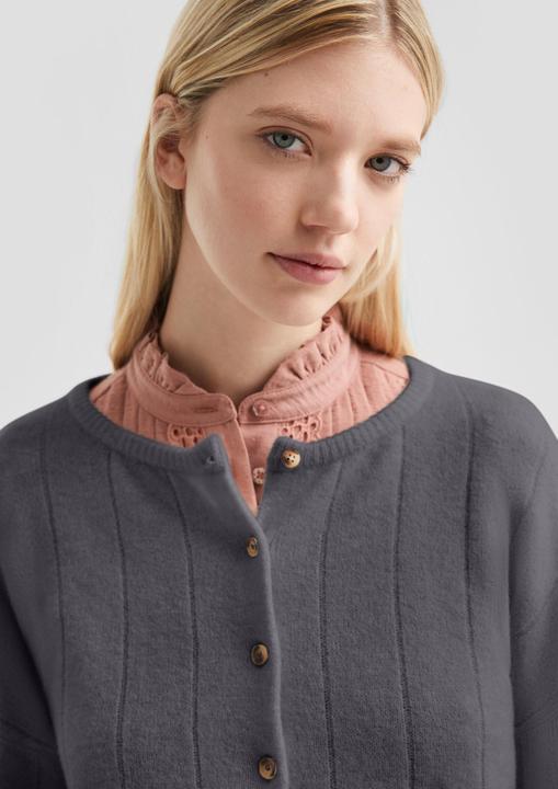 Produktbild s.Oliver Strickjacke Weicher Cardigan mit überschnittenen Schultern (M)