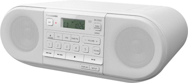 Produktbild Panasonic RX-D552 Digital 20 W Weiss (DAB+, DAB, FM, Bluetooth)