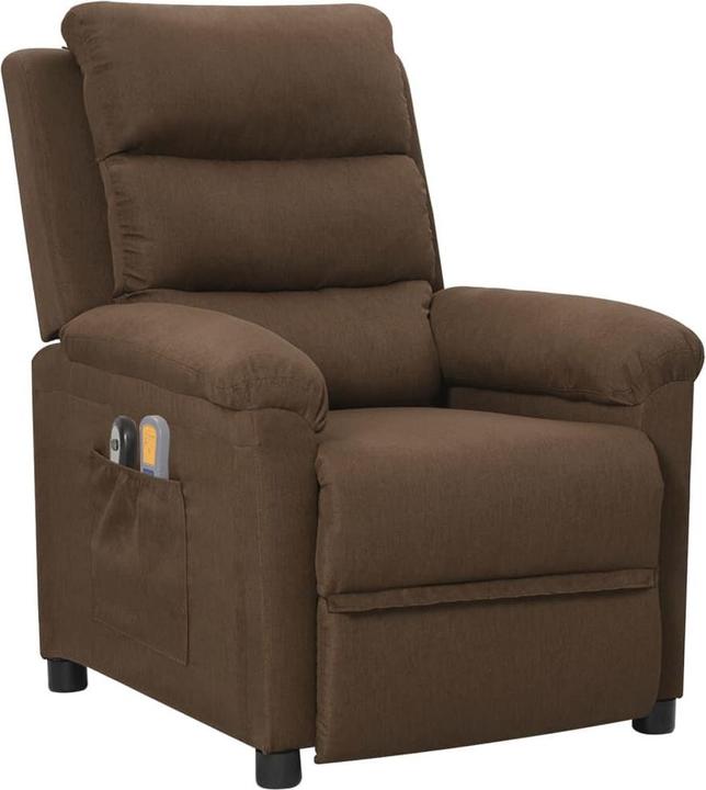Produktbild vidaXL Massagesessel Elektrisch Braun Stoff
