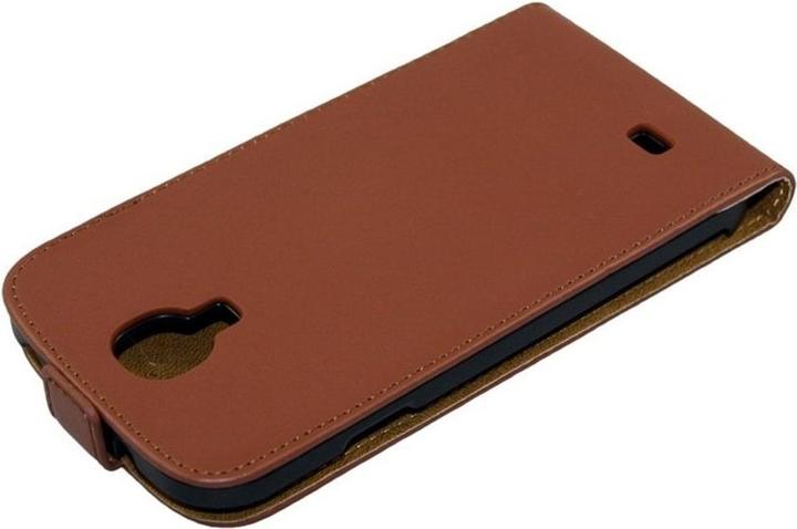 Produktbild König Design Tasche (Flip Slim) Samsung I9500 Galaxy S4 braun (Samsung Galaxy S4)