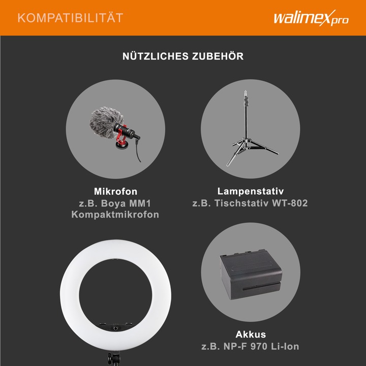 Produktbild Walimex Medow 960 Pro Set (Ringleuchte)