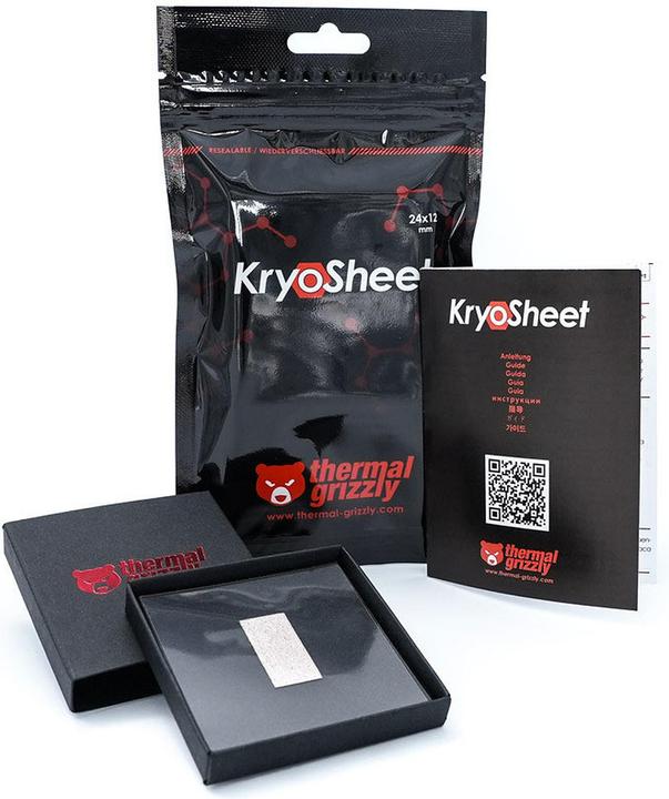 Actual product image Thermal Grizzly KryoSheet Wärmeleitpad - 29 x 25 mm (0.20 mm)