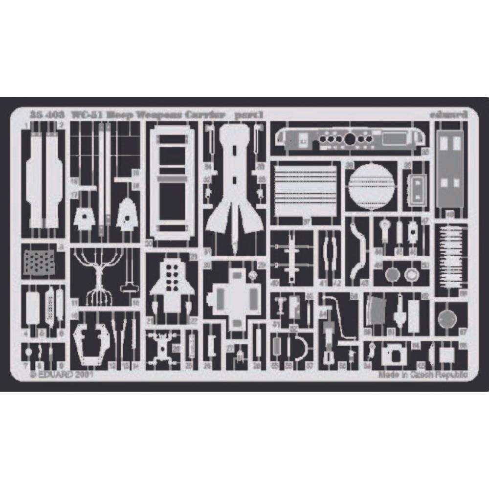 Eduard WC-51 Beep Weapons Carrier Photo Etch Kit