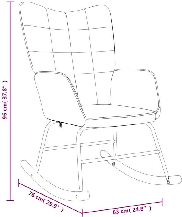 Produktbild vidaXL Schaukelstuhl