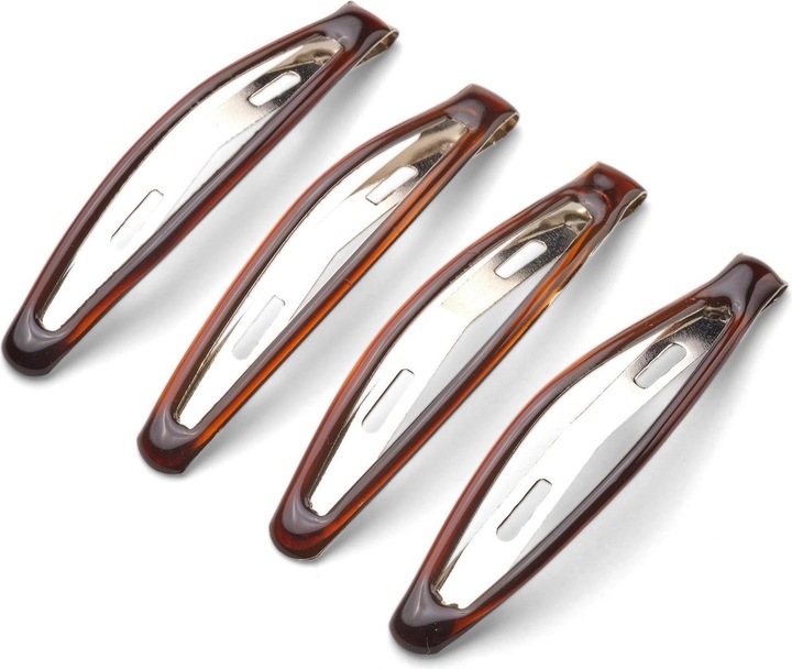 Immagine prodotto DailyGo Clip per capelli Click Clack slimline con resina epossidica 6 cm, tartaruga