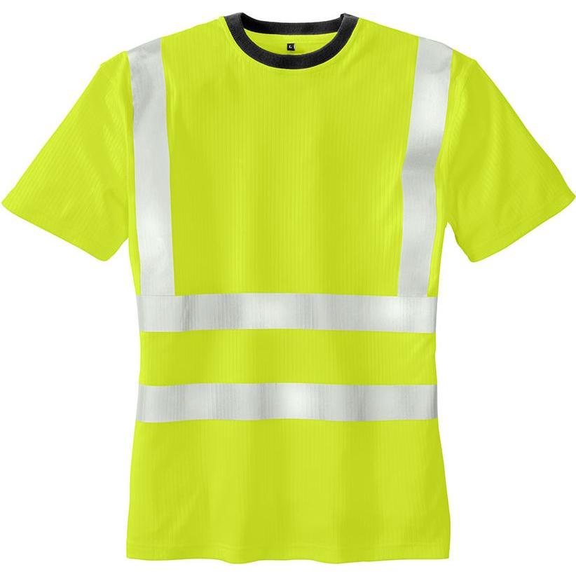 Thumbnail - Texxor, Sicherheitskennzeichnung, unisex Warnschutz Shirt HOOGE gelb Grösse 2XL