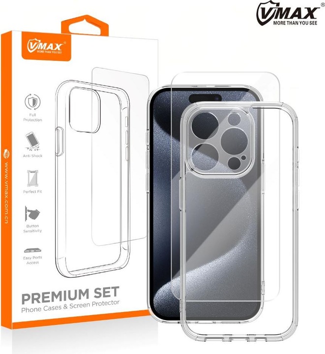 Produktbild Vmax Set Hülle + Glas 2,5D Premium für Samsung Galaxy S23 (Samsung Galaxy S23)