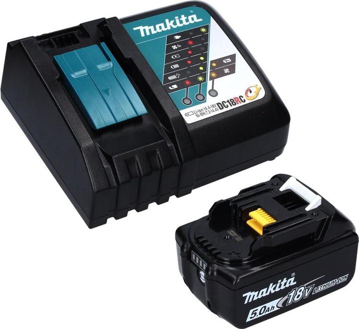 Actual product image Makita DTW 701 RT1J Battery impact wrench 18 V 700 Nm 1/2" XPT Brushless + 1x battery 5.0 Ah + (Rechargeable battery operated)