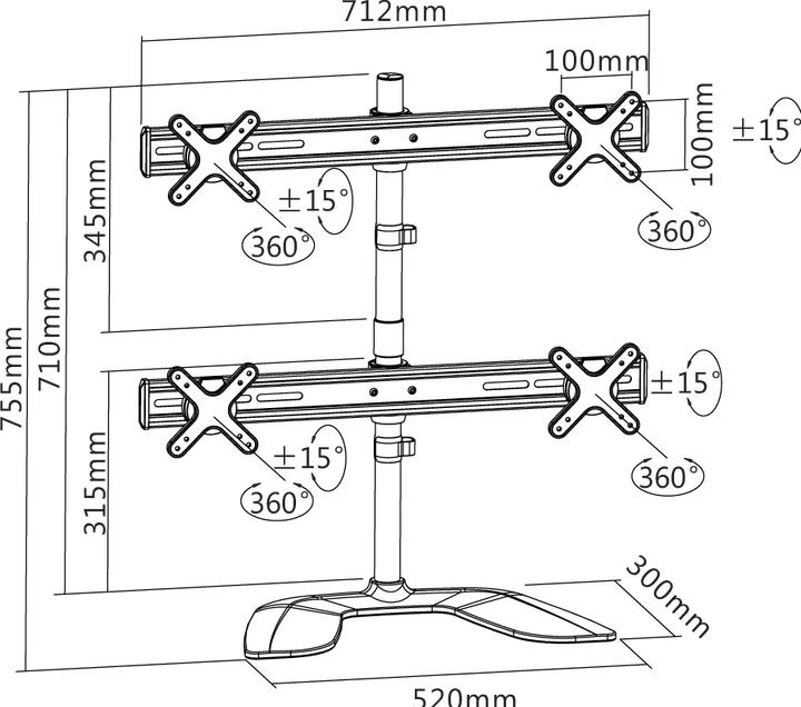 Produktbild Reflecta PLANO DeskStand 23-1010 Q (Tisch, 23", 8 kg)
