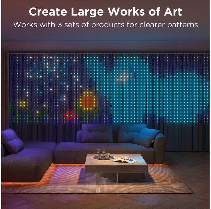 Actual product image Govee Curtain Light (RGBIC, 150 cm, Indoor)