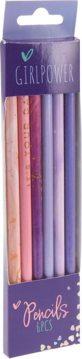 Crayons d'écolier gris pastel, 6 pcs. (6x)