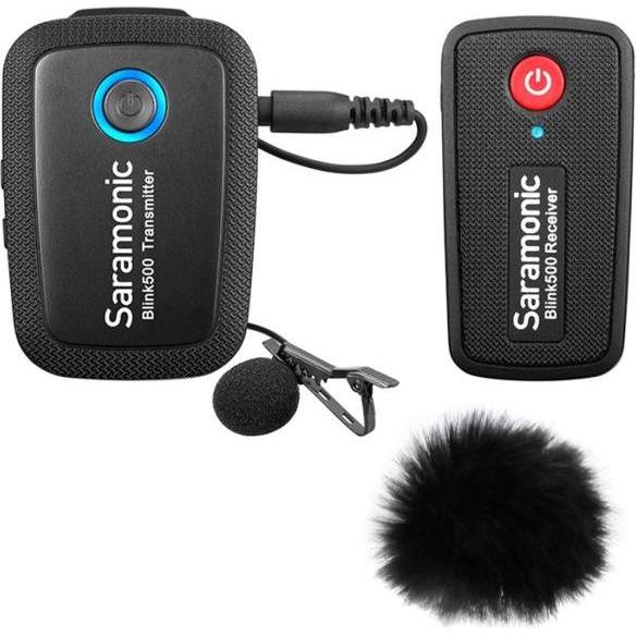 Saramonic Blink500-B1 Mikrofon-System mit Windschutz, Mikrofon