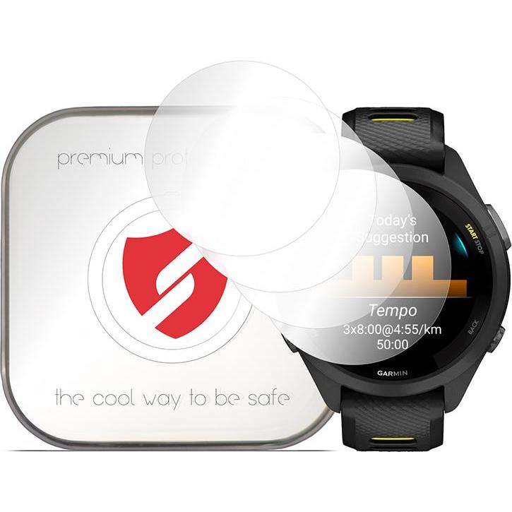 Smart Protection - Premium Classic (4 pack) - Garmin Forerunner 265S - Clear, Accessori per smartwatch, Trasparente