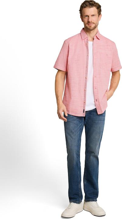 Produktbild Tom Tailor Regular Fit Kurzarmhemd aus Baumwolle (L, M)