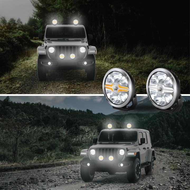 Produktbild Hella Runde LED-Verstraler mit Chromgehäuse und ECE-Zulassung