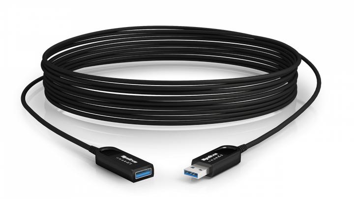 Actual product image WyreStorm CAB-UAOC-15-C, USB 3.2 gen 2 10Gbps Active Optical Extension Cable 15m (15 m, USB 3.2 Gen 2)