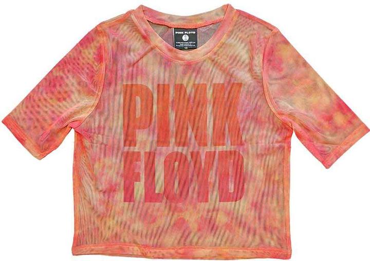 Actual product image Pink Floyd Stacked Logo Crop Top (Girlie) (M)