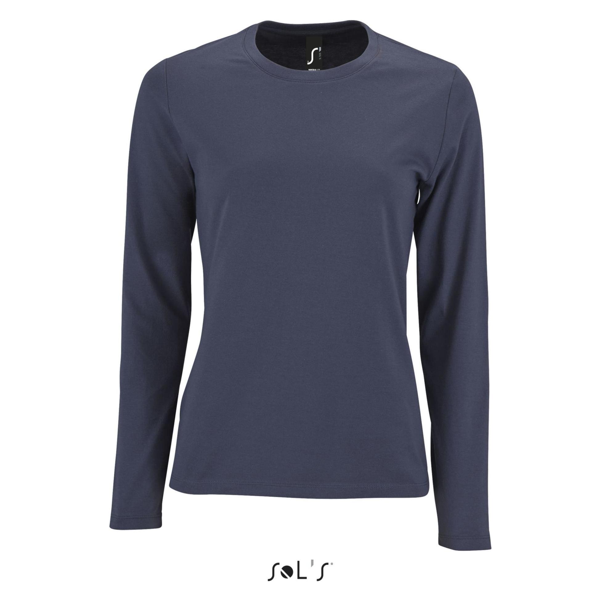 Sol's, Damen, Shirts, Imperial Lsl, Grau, (L)