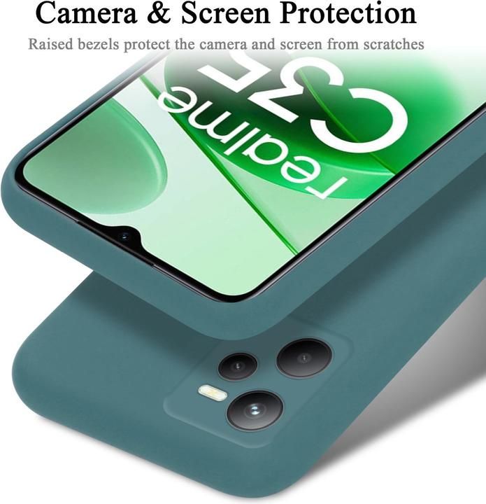 Image du produit Cadorabo TPU Liquid Silicone Case Housse pour Realme C35 / Narzo 50A PRIME (Realme C35, Realme Narzo 50A Prime)