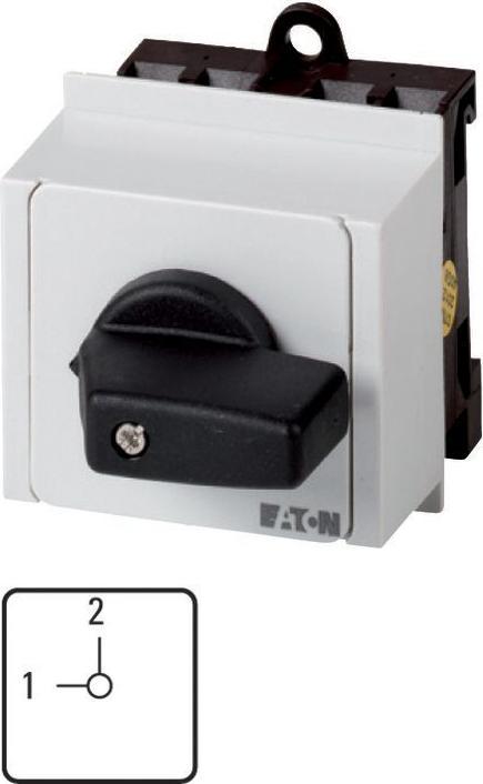 Actual product image Eaton Changeover switch, T0, 20 A, distribution board installation, 1 98858