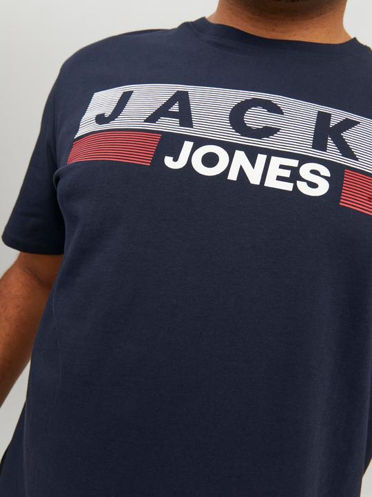 Produktbild Jack & Jones Logoprint Plus size T-shirt (4XL)