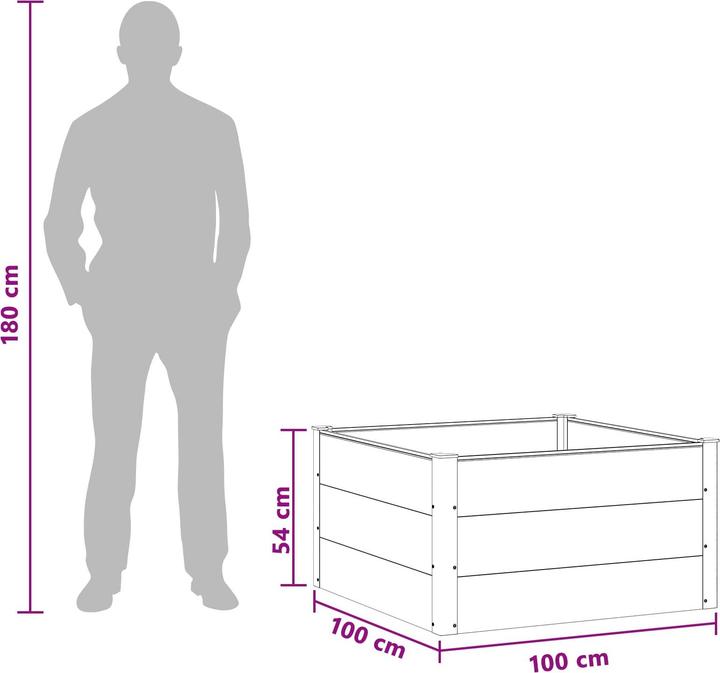 Produktbild vidaXL Garten Pflanzkasten