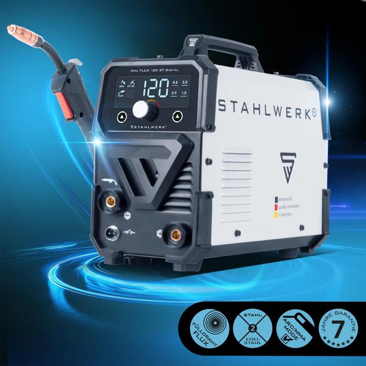 Actual product image Stahlwerk Welding machine Mini FLUX 120 ST with ARC | MMA function with 120 amps