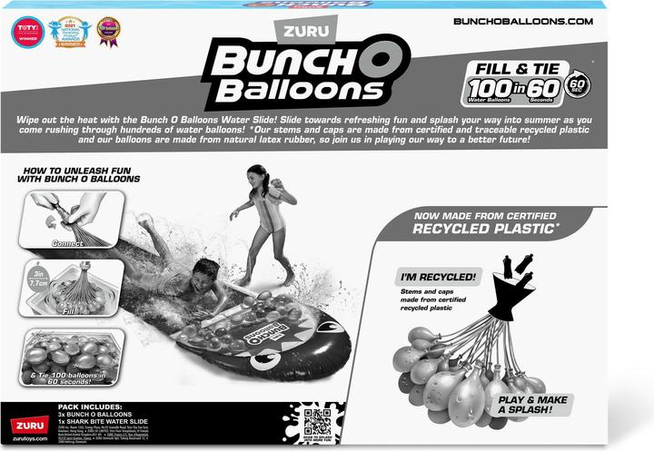 Produktbild Zuru BOB Wasserrutsche Hai mit 100+ Wasserballons (4.80 m)