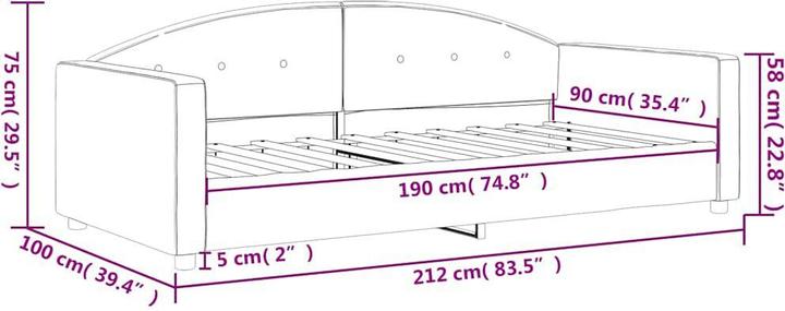 Image du produit vidaXL Tagesbett