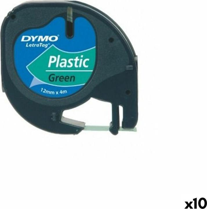 Produktbild Dymo Etikettenband (1.20 cm, Grün, Schwarz)