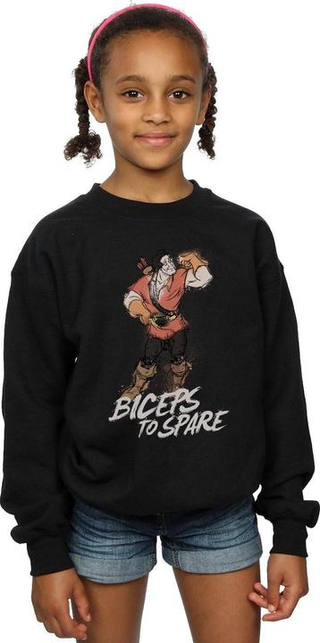 Produktbild Disney Beauty And The Beast Gaston Biceps To Spare Sweatshirt Mädchen (128)