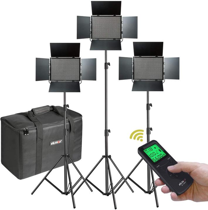 Immagine prodotto Viltrox Kit triplo di luci LED VL D85T