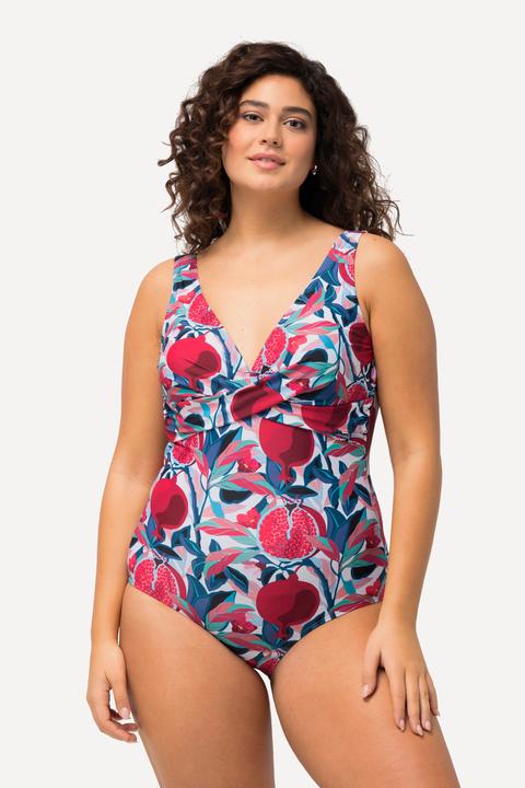 Produktbild Ulla Popken Badeanzug, Punkte, Softcups, Zierknoten (56)