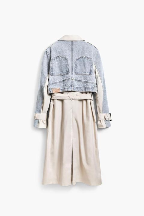 Immagine prodotto Desigual Trenchcoat Ibrido e Giacca di Jeans con Tasche e Bottoni