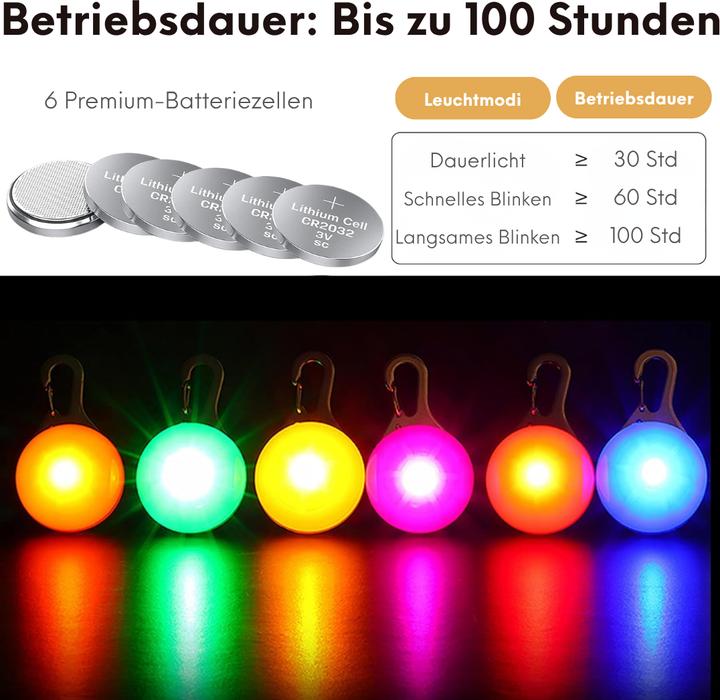Produktbild Suba 6 Stück LED Blinklicht für Hundesicherheit (Hund)
