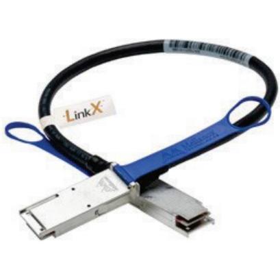 Lenovo 0.75m Mellanox QSFP Pas., Transceiver, Schwarz, Blau