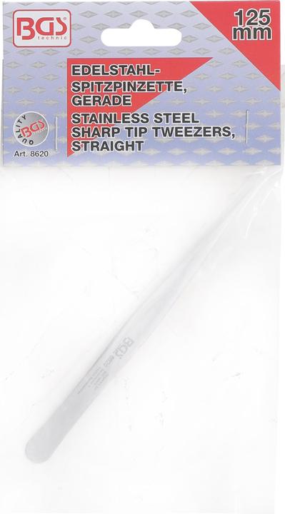 Actual product image BGS Edelstahl-Spitzpinzette