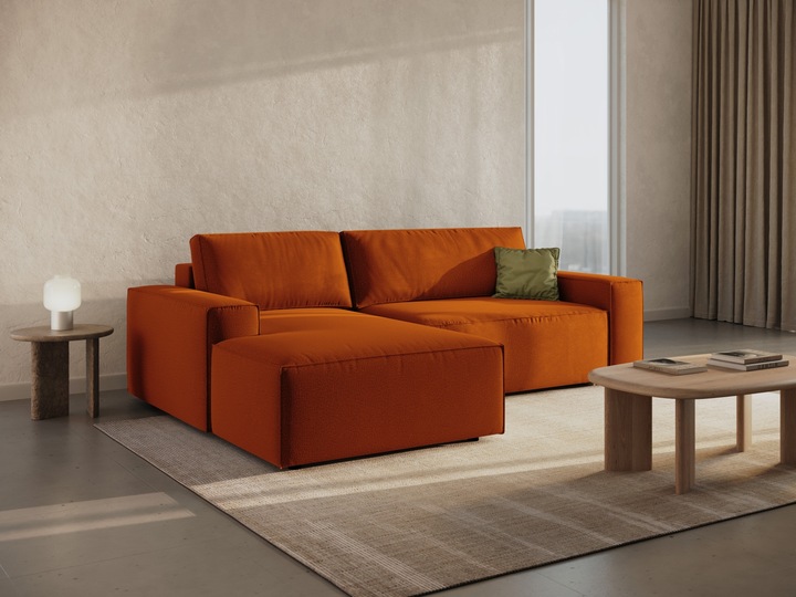 Actual product image Micadoni Left Corner Sofa With Bed Function And Box, "Jodie", 3 Seats, 246x151x86 Made in Europe (Corner sofa)